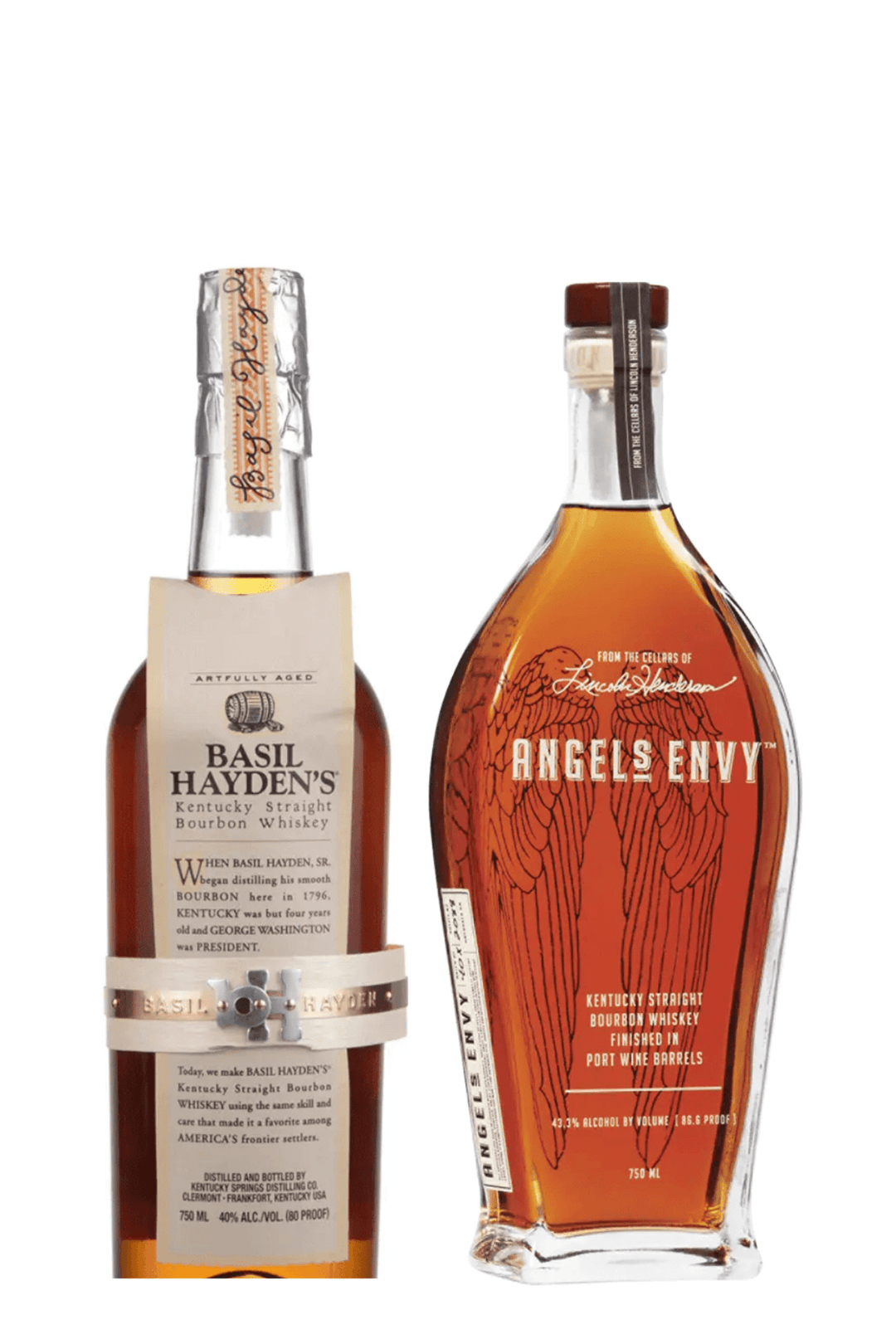 Basil Hayden’s Straight Bourbon & Angel’s Envy Bourbon Bundle - Liquor Luxe