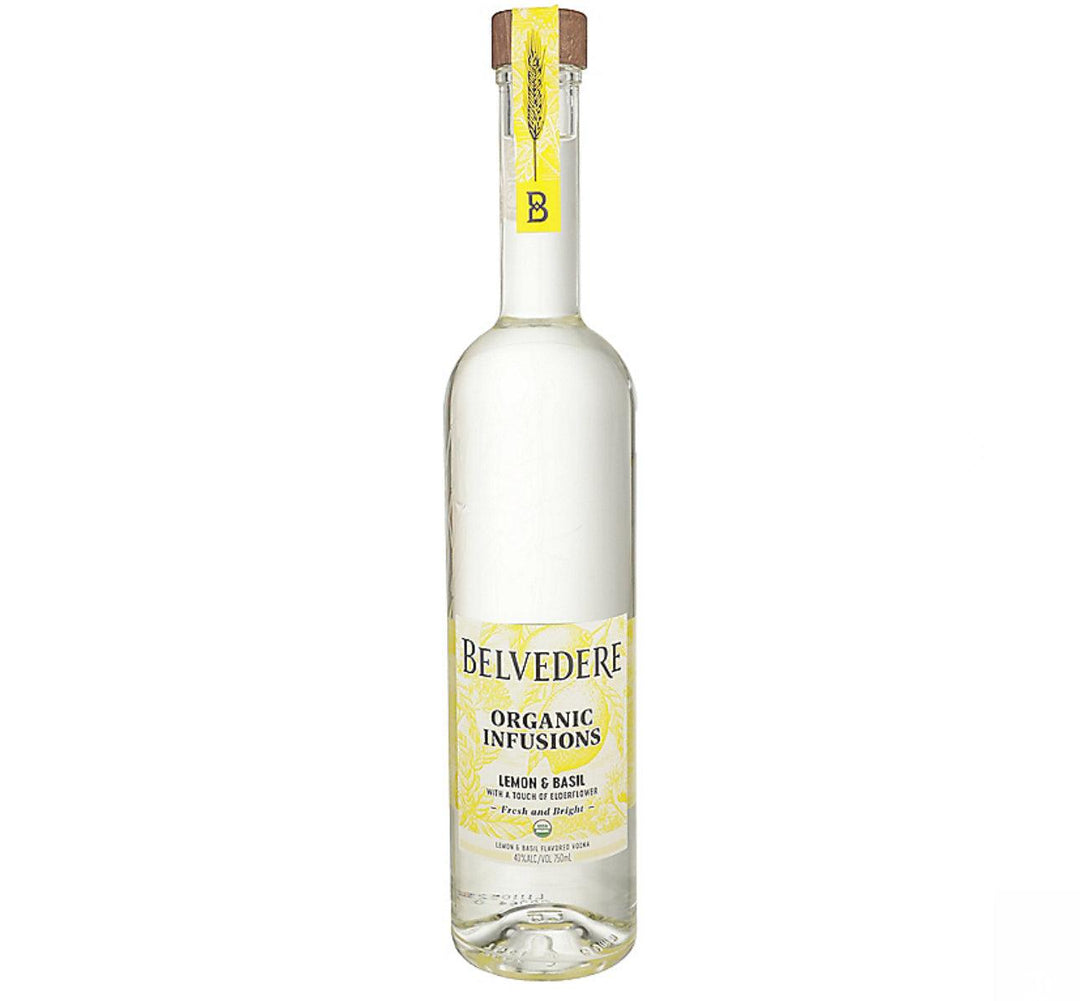 Belvedere Organic Infusions Lemon & Basil Flavored Vodka - Liquor Luxe