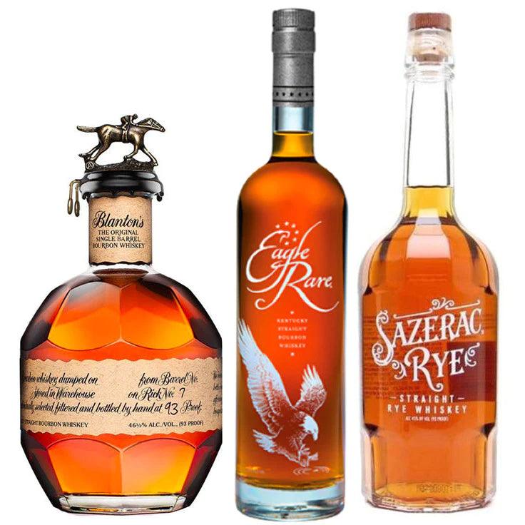 Blanton's Original Single Barrel Bourbon & Eagle Rare Bourbon & Sazerac Rye Bundle - Liquor Luxe