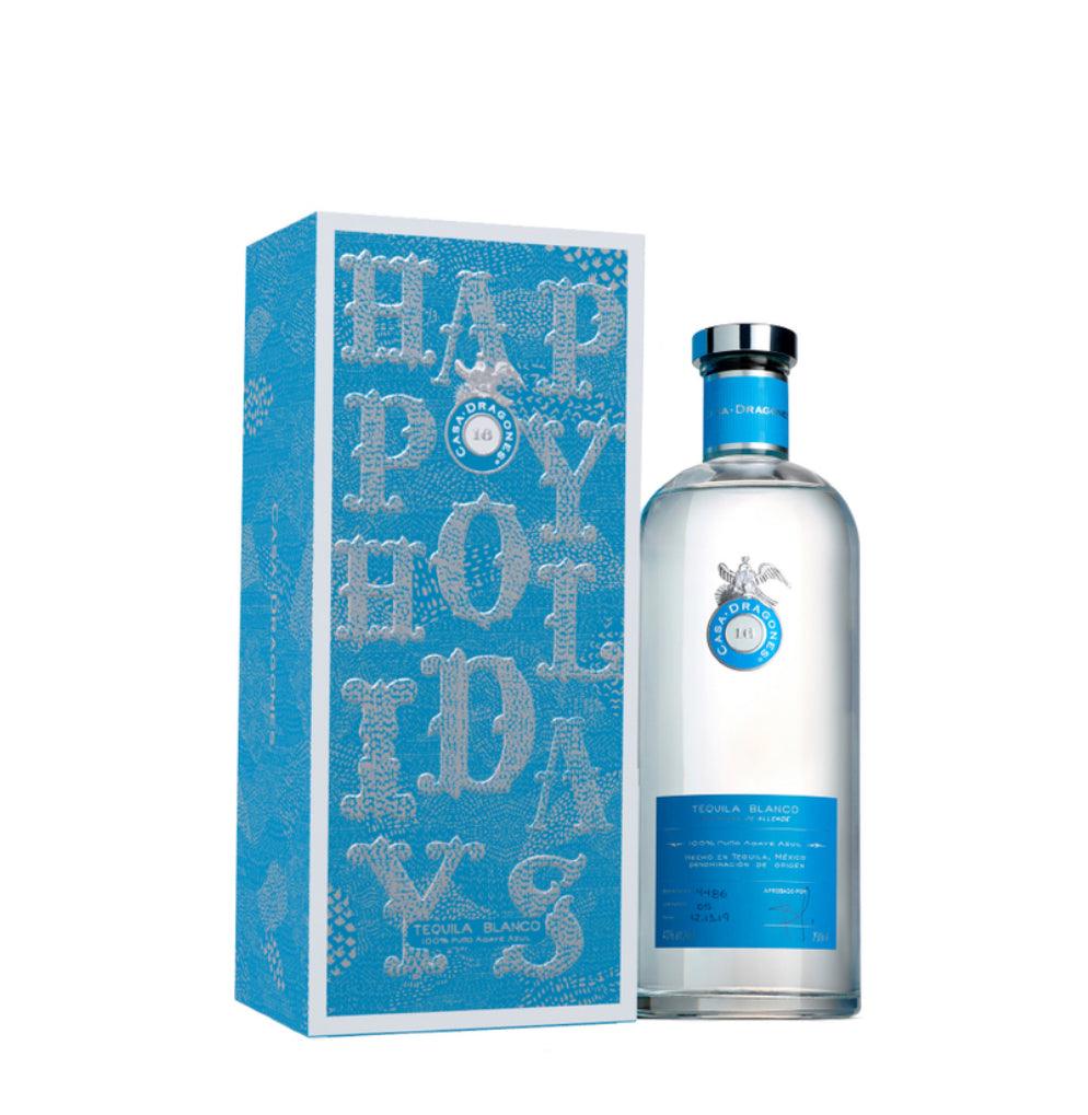 Casa Dragones Blanco Tequila With Holiday Gift Box - Liquor Luxe