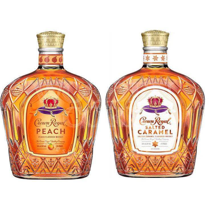 Crown Royal Salted Caramel & Crown Royal Peach Bundle - Liquor Luxe