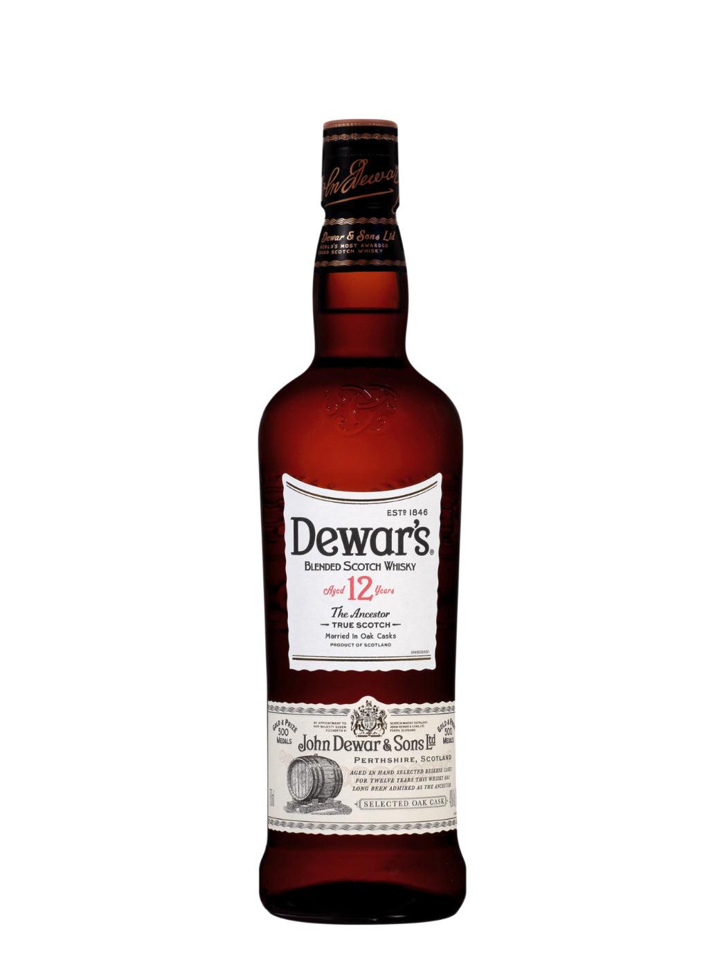 Dewar’s 12 Years Old Blended Scotch Whisky - Liquor Luxe