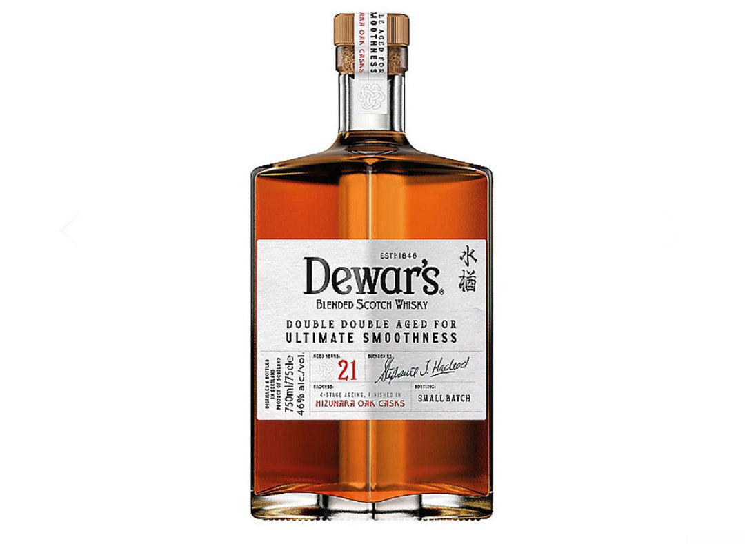 Dewar's Blended Scotch Double Double Aged Mizunara Oak 21 Year - Liquor Luxe