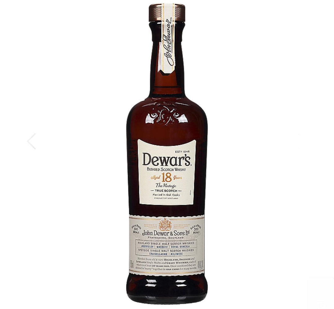 Dewar's Blended Scotch The Vintage 18 Year - Liquor Luxe