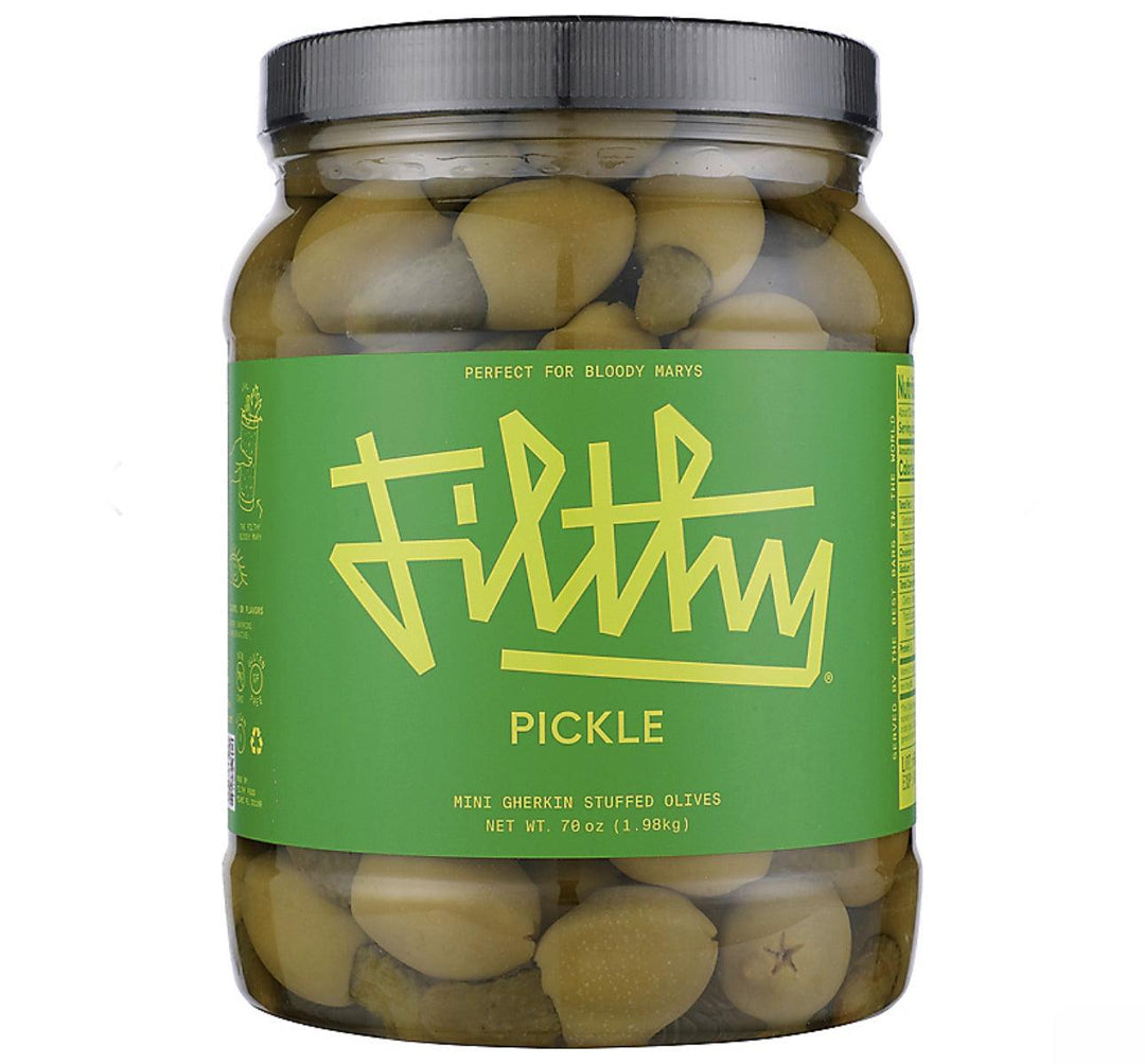 Filthy Pickle Olives - Liquor Luxe