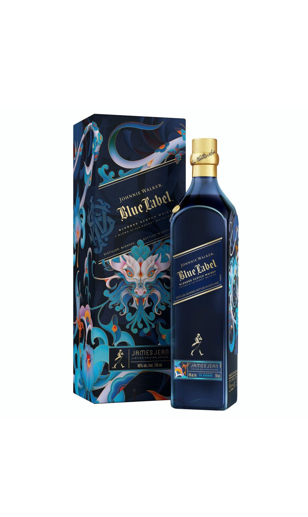 Johnnie Walker Blue Label Year Of The Wood Dragon Limited Edition - Liquor Luxe