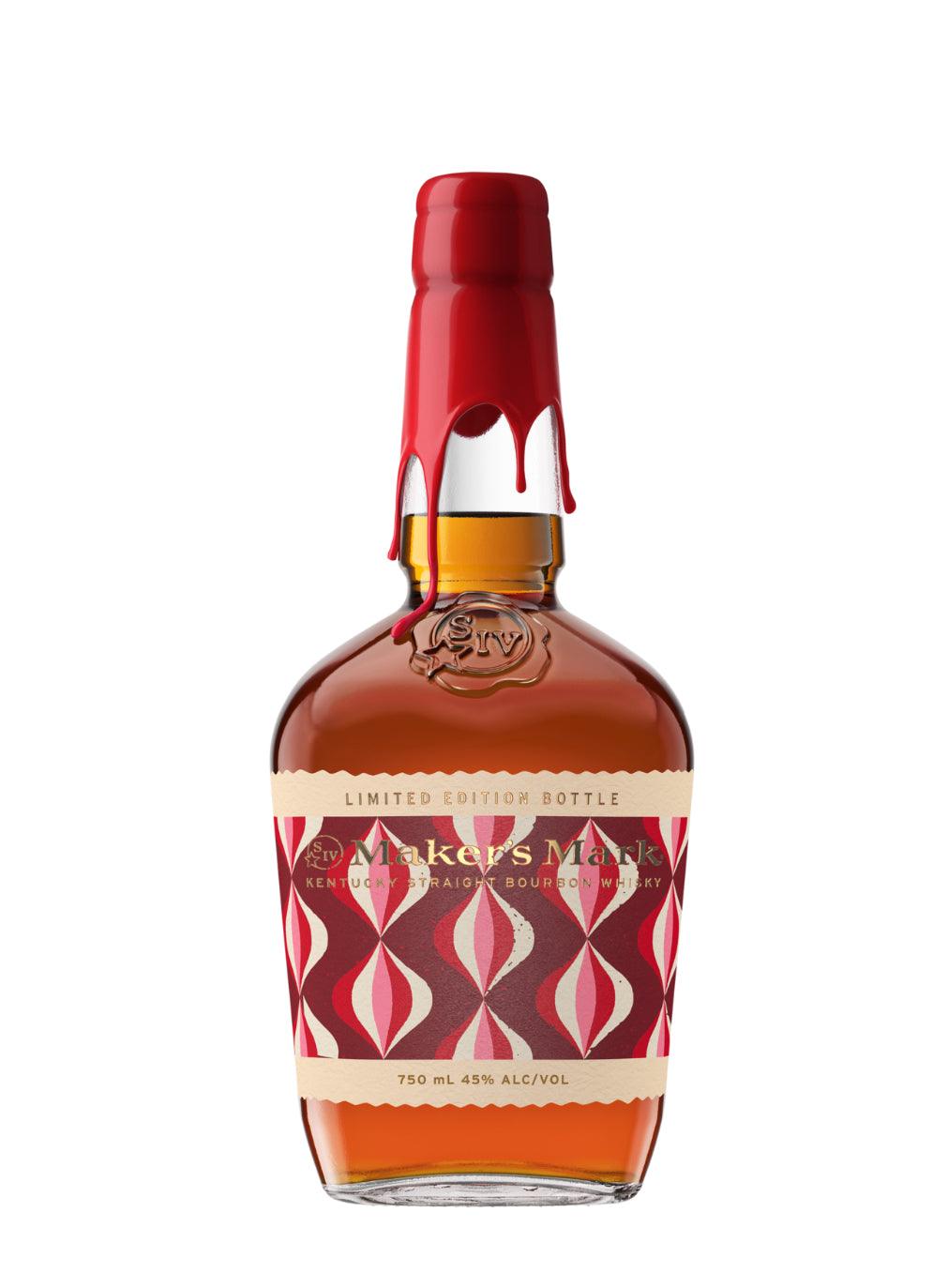 Maker's Mark Kentucky Straight Bourbon Whisky Holiday 2021 Limited Edition Bottle - Liquor Luxe