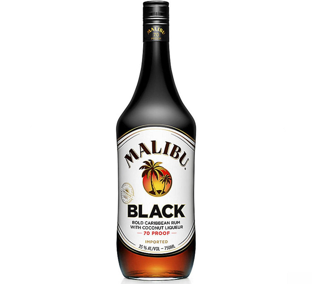 Malibu Coconut Flavored Rum Black - Liquor Luxe