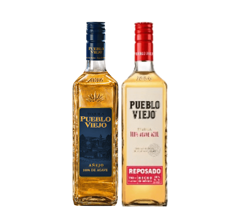 Pueblo Viejo Anejo & Pueblo Reposado Tequila Bundle - Liquor Luxe