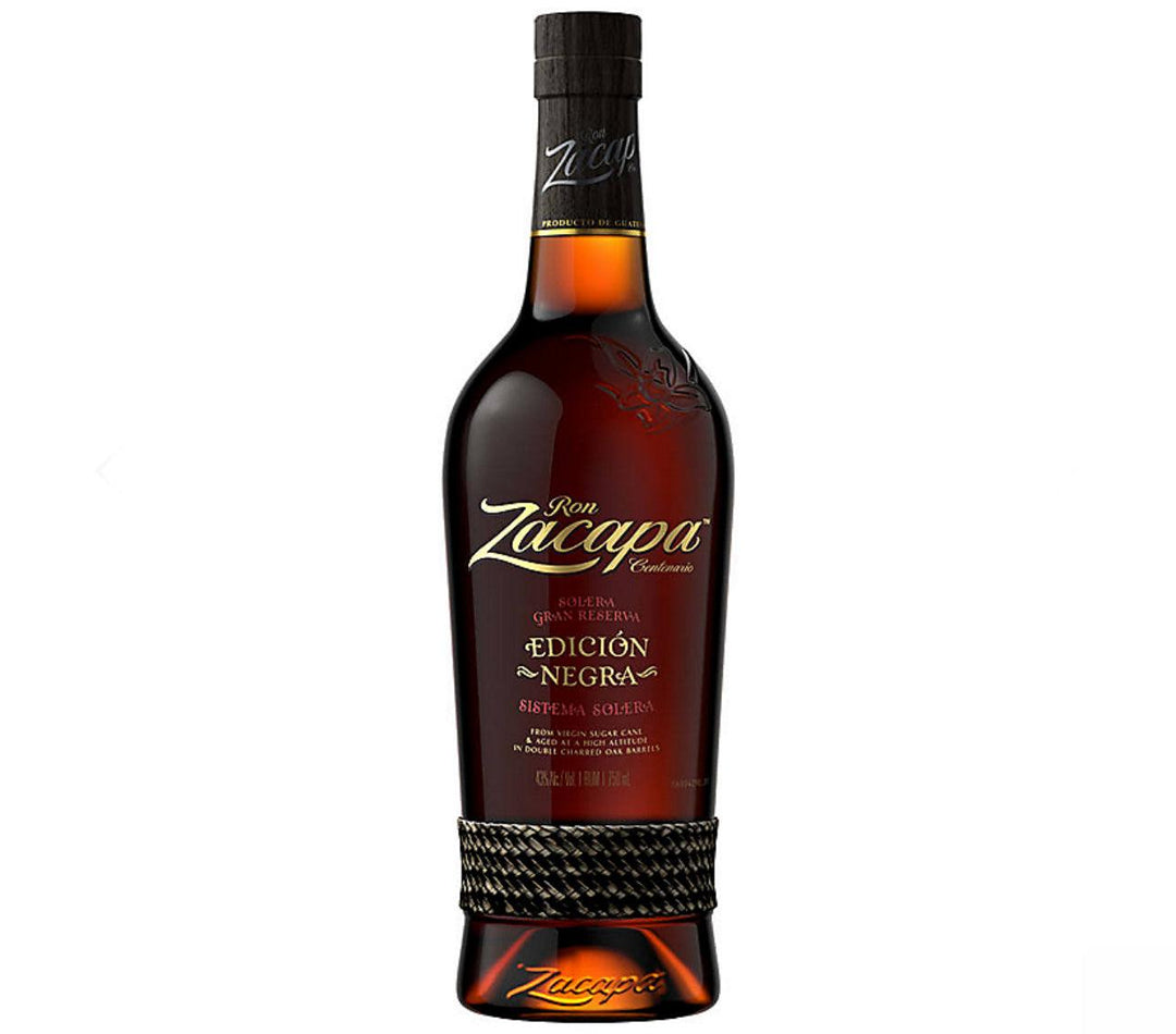 Ron Zacapa Aged Rum Centenario Edicion Negra Solera Gran Reserva - Liquor Luxe