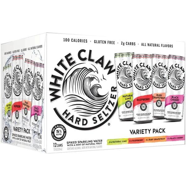White Claw Hard Seltzer Variety Pack No.1 (12 Pack 12oz Cans) - Liquor Luxe
